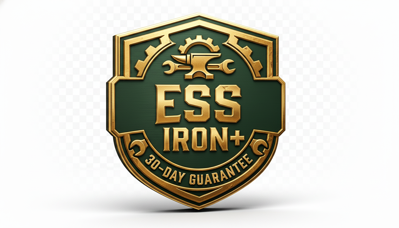 IRON+ 30-day money-back guarantee badge
